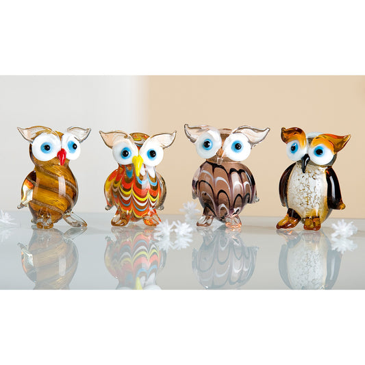 Glassculptuur 'Owl'