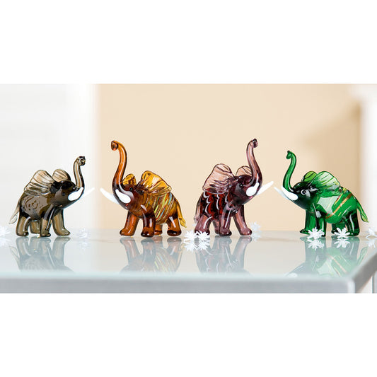 Glassculptuur 'Elephant'