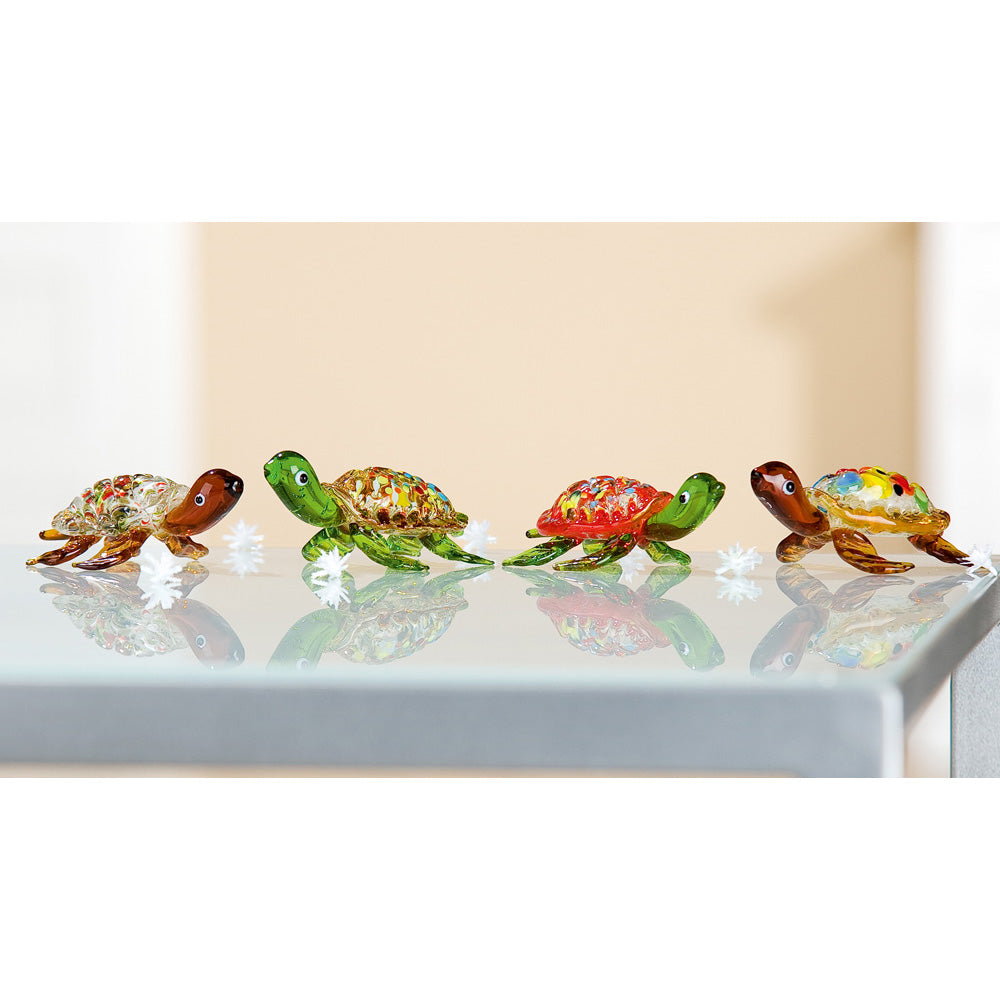 Glassculptuur 'Turtle'