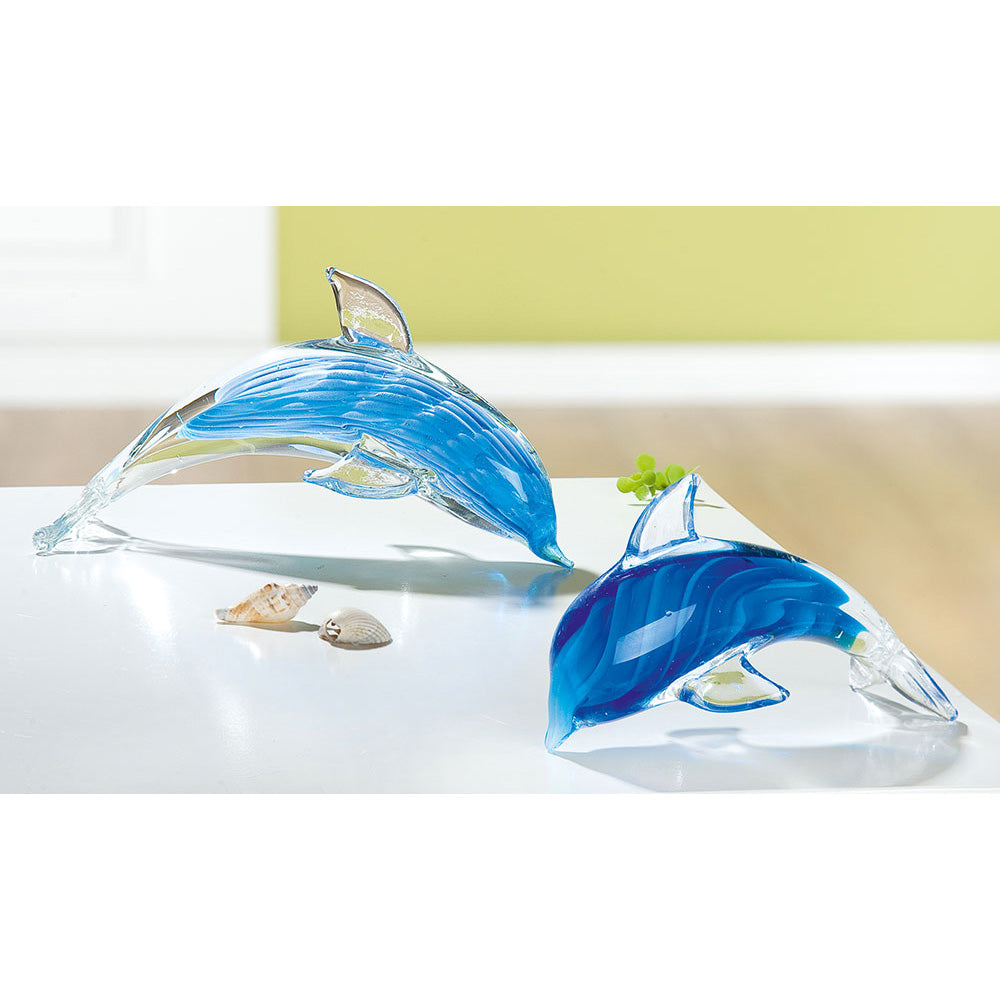 Glassculptuur 'Dolphin'